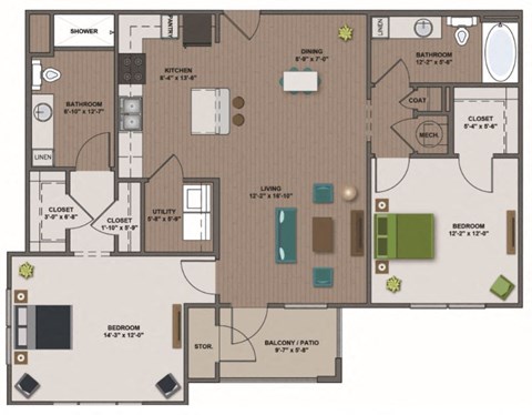 B2 - Chesterfield II 1210sf